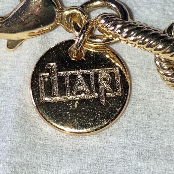 1 AR ITALY 🇮🇹 chunky gold tone choker Neaklace - Picture 3 of 5